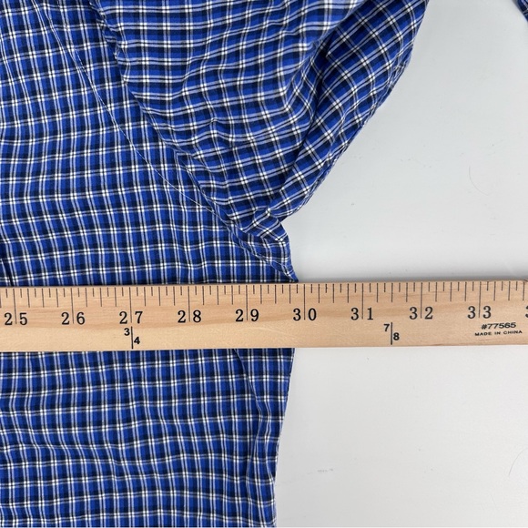 Ralph Lauren Shirt Mens 2XB Blue Check Gingham Pony Button Up Big & Tall Preppy - Picture 6 of 8
